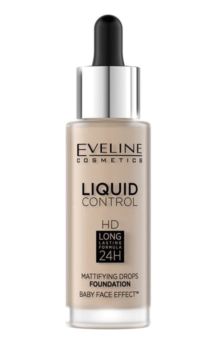 Тональный флюид Eveline Cosmetics Liquid Control HD Mattifying Drops