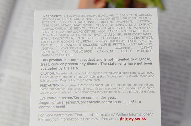 Dr. Levy Switzerland Eye Booster Concentrate отзывы