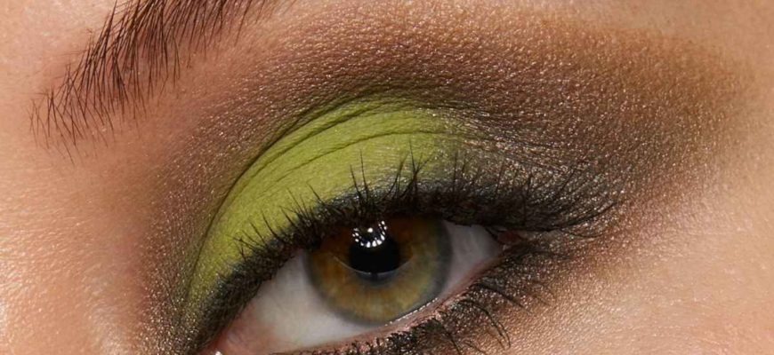 Макияж зеленых глаз